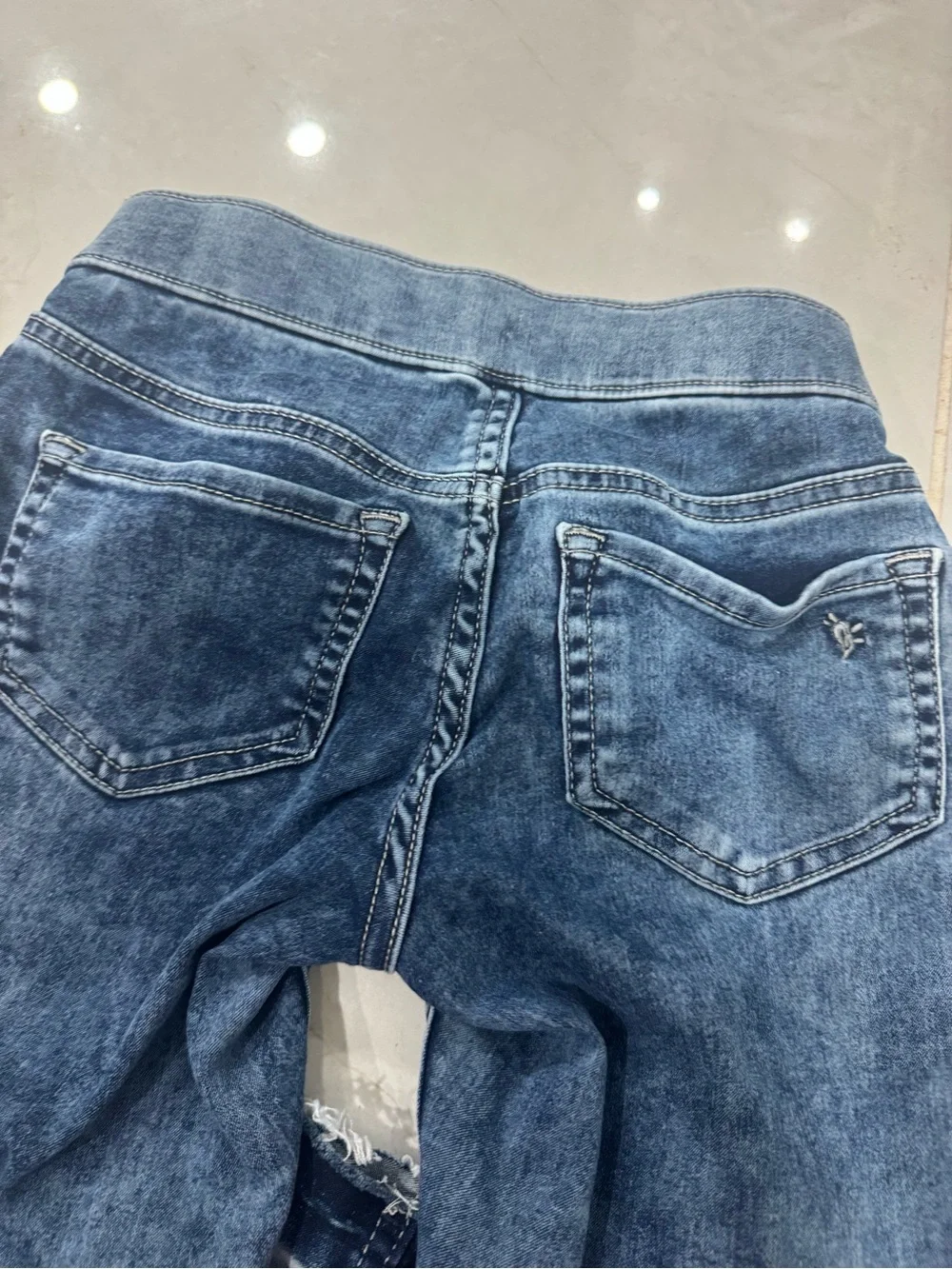 Justice Girls Dark Blue Stretch Jeggings